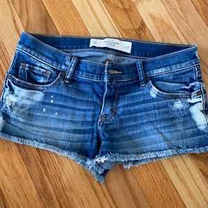 Distressed Abercrombie Jean shorts